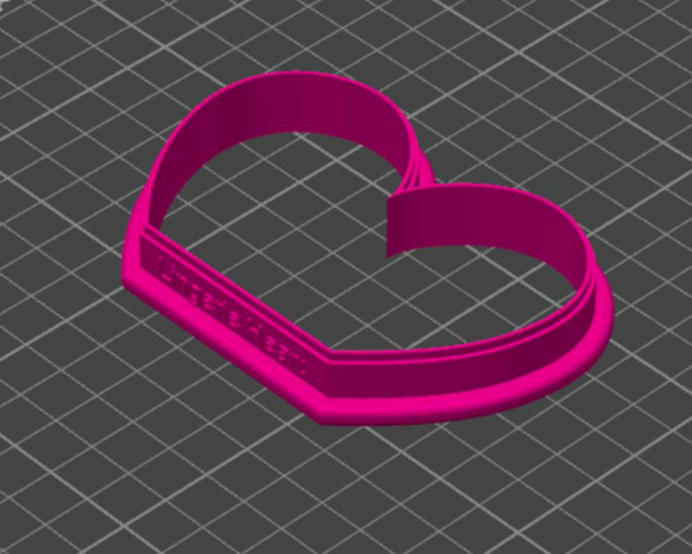 Lingerie Heart Cookie Cutter 3d Print File