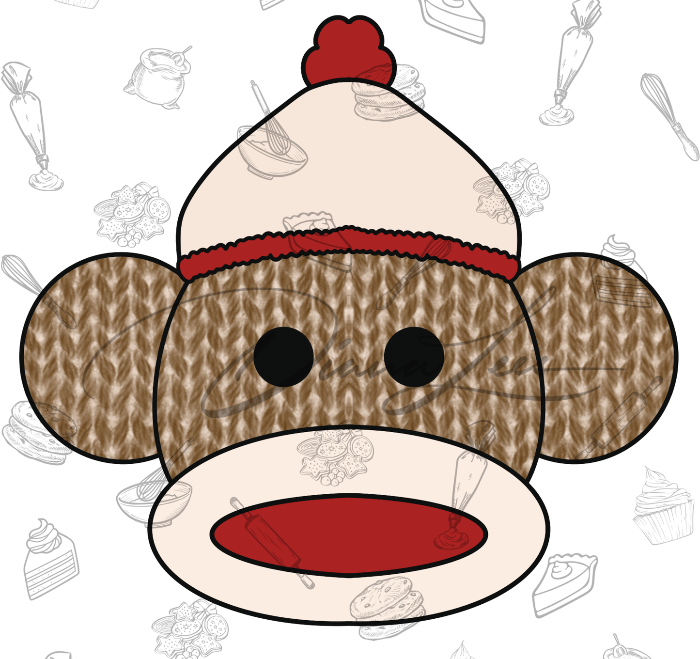 Sock Monkey Digital Art