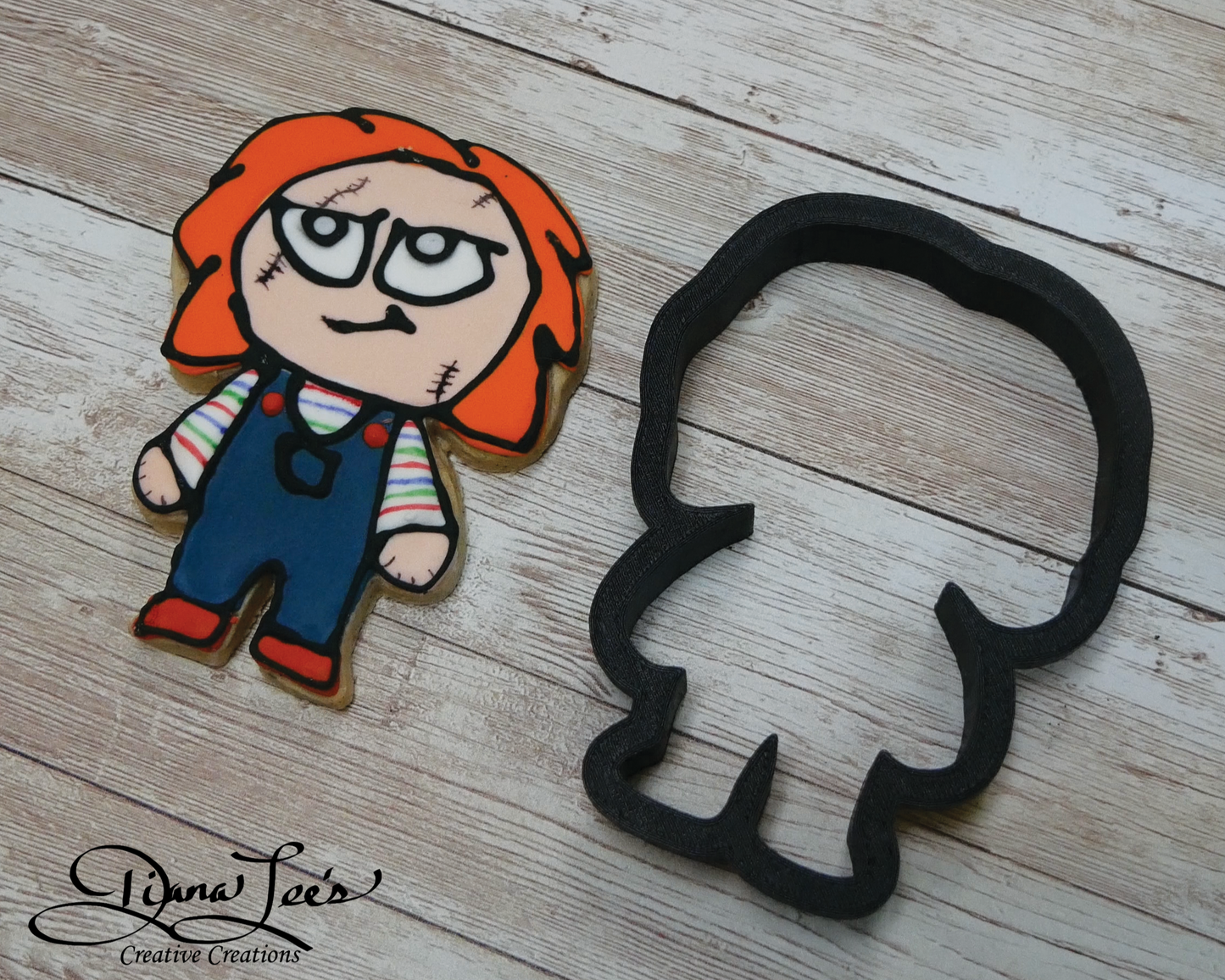 Chucky horror cookie cutter for Halloween baking