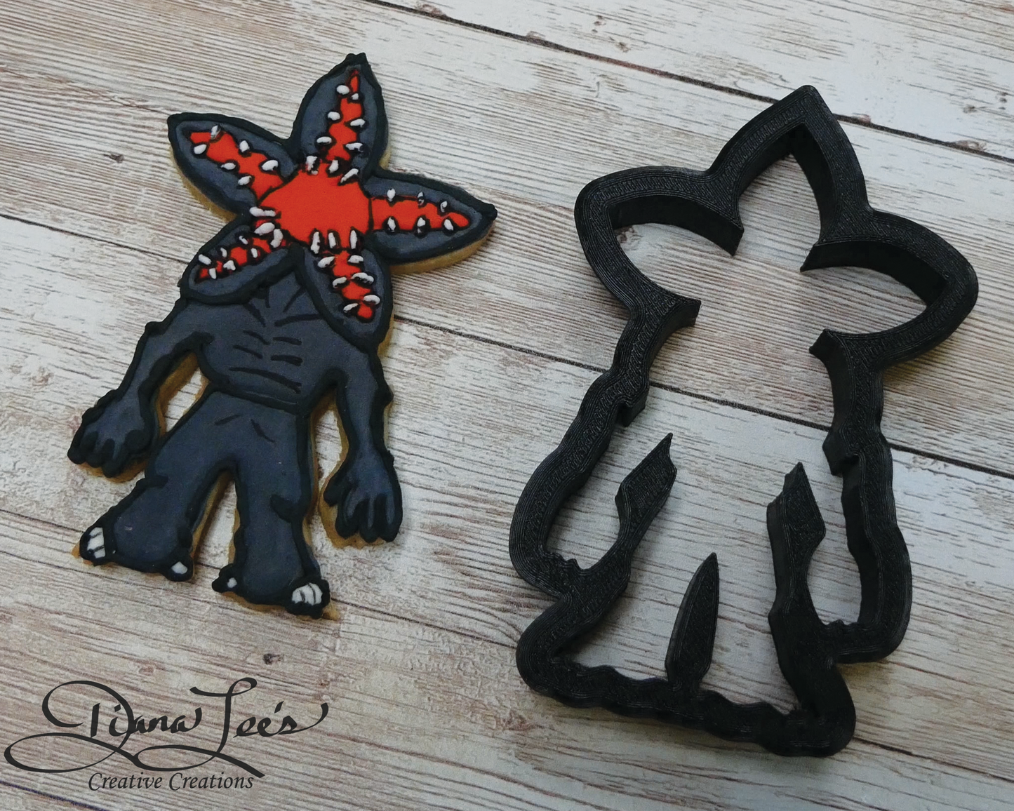 Demogorgon cookie cutter for Halloween baking