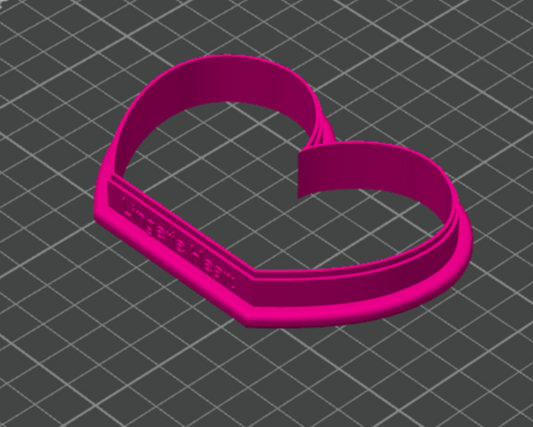 Lingerie Heart Cookie Cutter 3d Print File