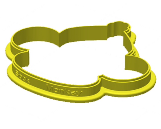 Sock Monkey Cookie Cutter 3D Print File