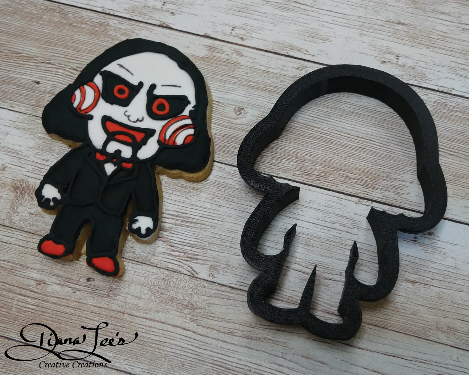 Billy the pupet cookie cutter for Halloween baking 